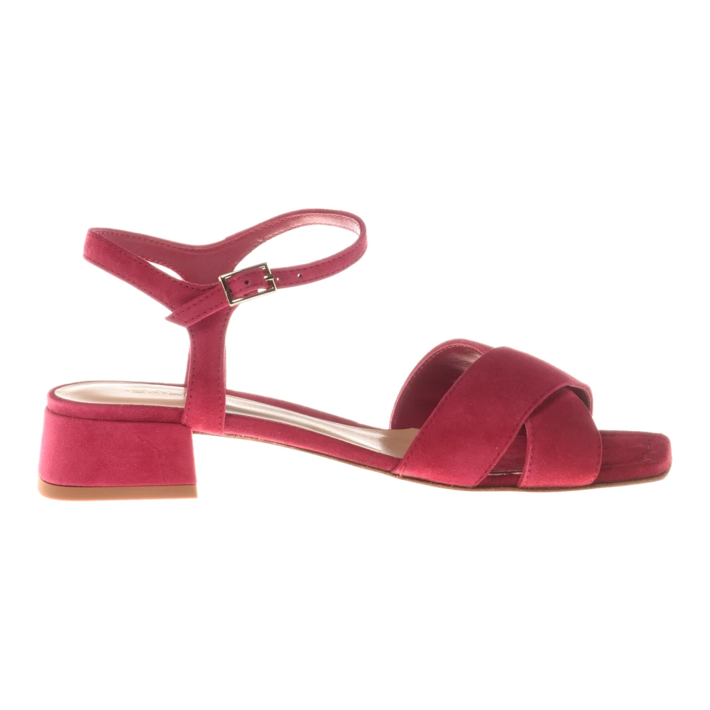Baldinini Damen Rot - Sandal In Suede Fuchsia - Shoes - 36 Eu