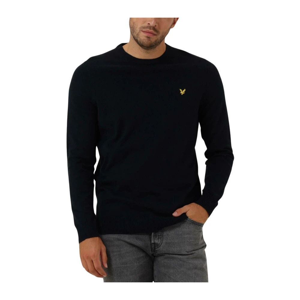 Lyle & Scott Blau Pullover Mit Rundhalsausschnitt Merino - Bild 5