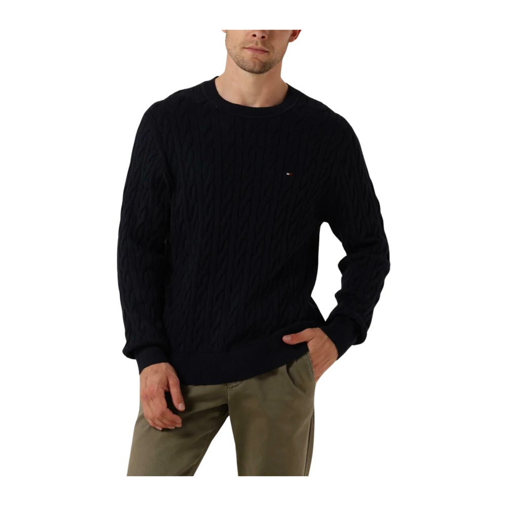 Tommy Hilfiger Flag Logo Cable Knitted Sweater - Bild 8