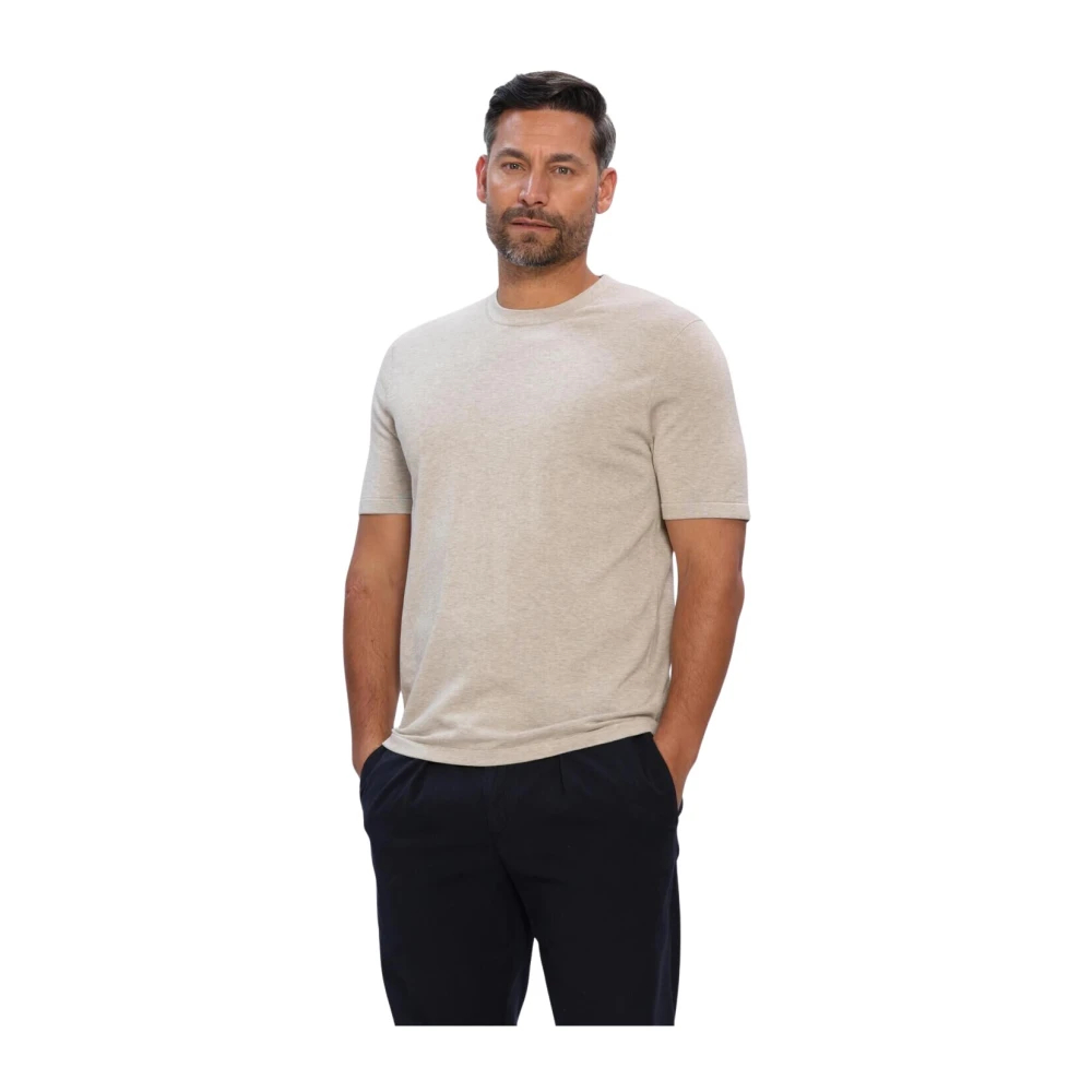 Profuomo T-Shirt Gestricktes Beige - Größe XXL - Bild 5