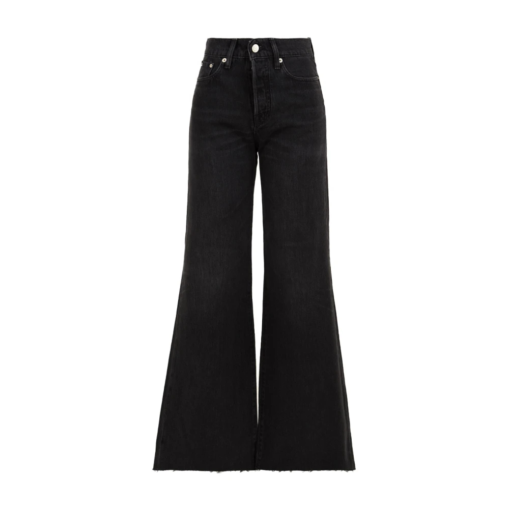 Cycle Damen Schwarz - Luna Mid Rise Flared Jeans - Jeans - K - W26