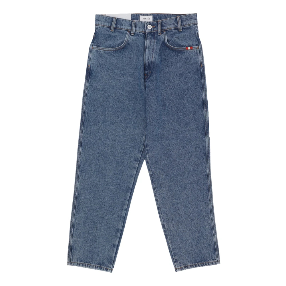 Amish Herren Blau - Denim Jeans Mit Reißverschluss - Jeans - W28