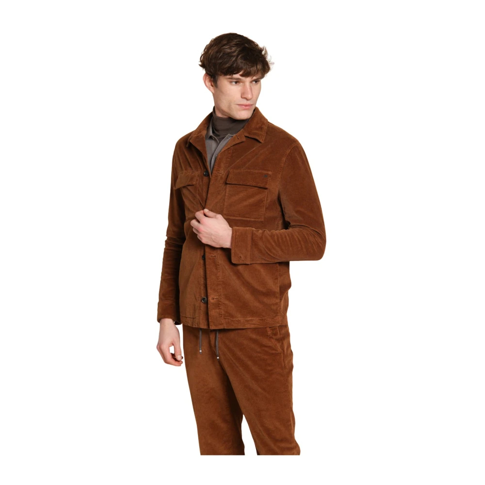 Mason's Herren Braun - Cord Overshirt In - Jackets - 3XL