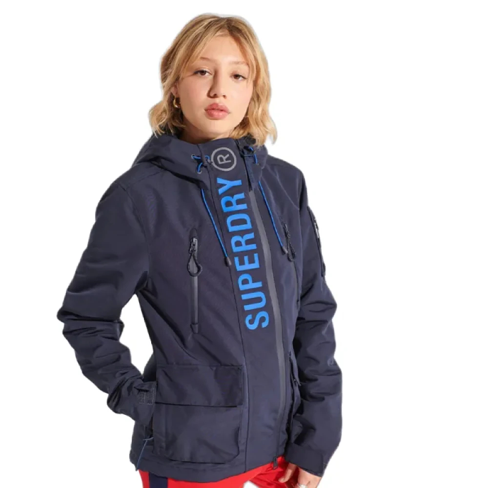 Superdry Damen Blau Regenjacke Ultimate Windcheater - Bild 6