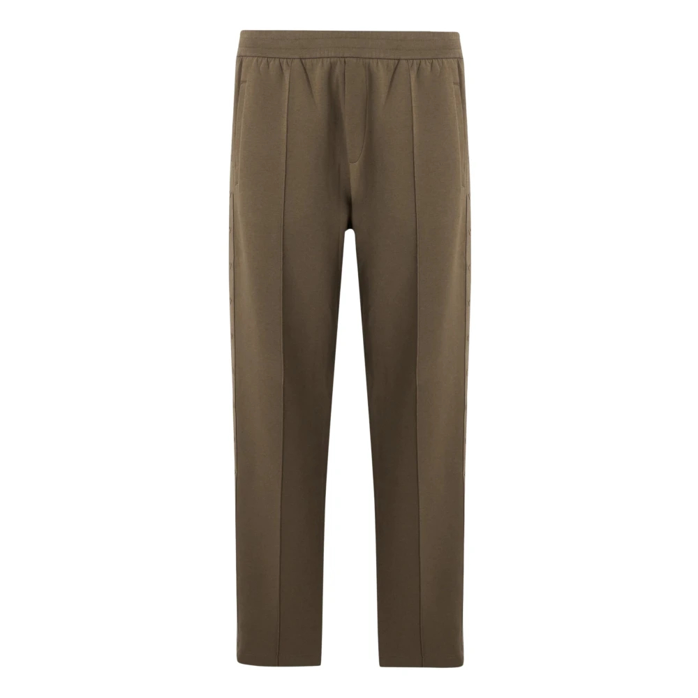 Emporio Armani Herren Braun - Sportliche Hose Mit Logo-Band - Trousers - L