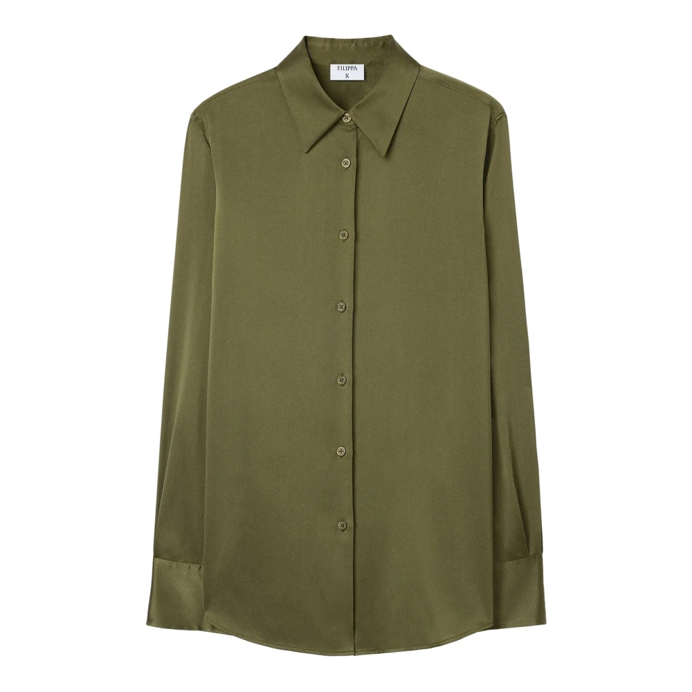 Filippa K Damen Grün - Seidenhemd - Blouses & Shirts - Xl
