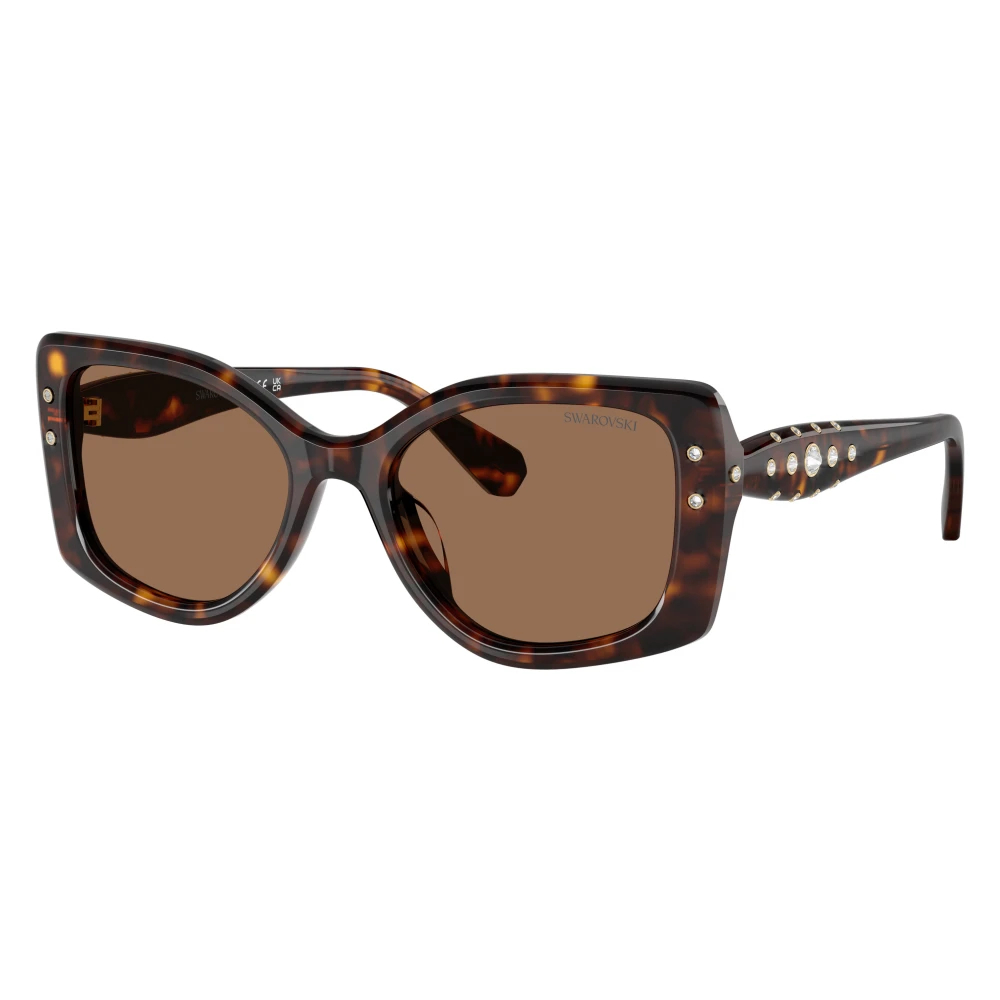 Swarovski Damen Dunkelbraun Frau Sunglass Sk6058u - Rahmenfarbe: Havana, Linsenfarbe: - Bild 5