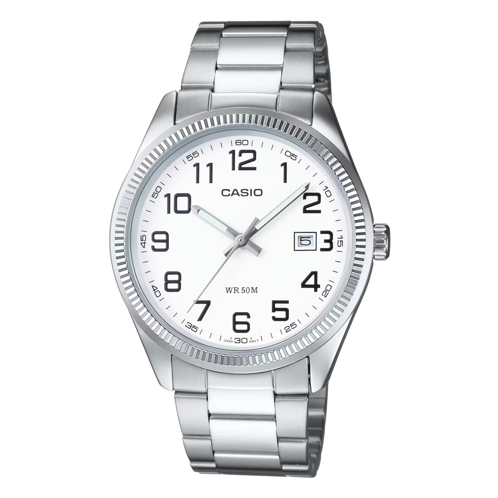 Casio, Armbanduhr, Collection - MTP-1302PD-7B, Silber, Weiss, (38.50 mm) - Bild 5