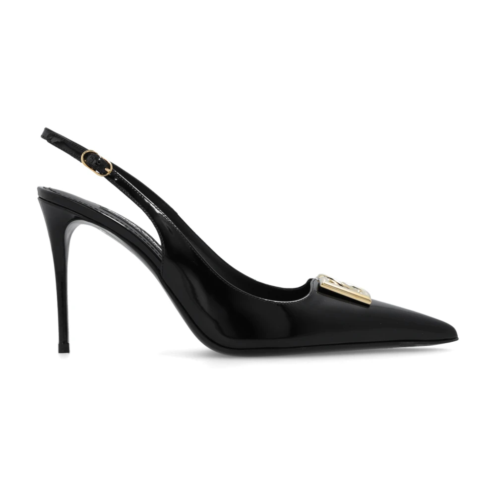 Dolce & Gabbana Damen Schwarz - Lederpumps - Shoes - K -37 Eu