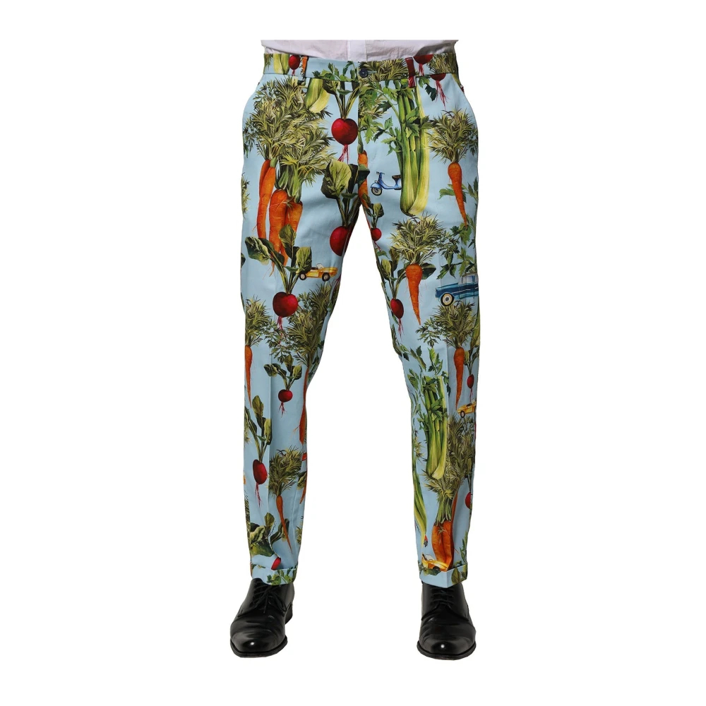 Dolce & Gabbana Herren Multicolor - Bunte Tapered Hose - Trousers - Mehrfarbig - Xs
