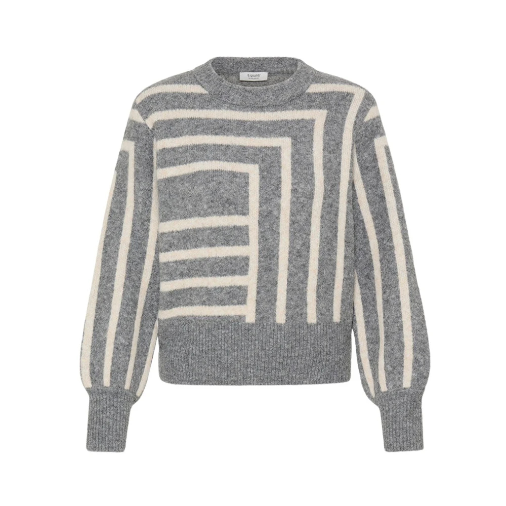 B.young Damen Gris Pullover Omea 6 - Bild 4
