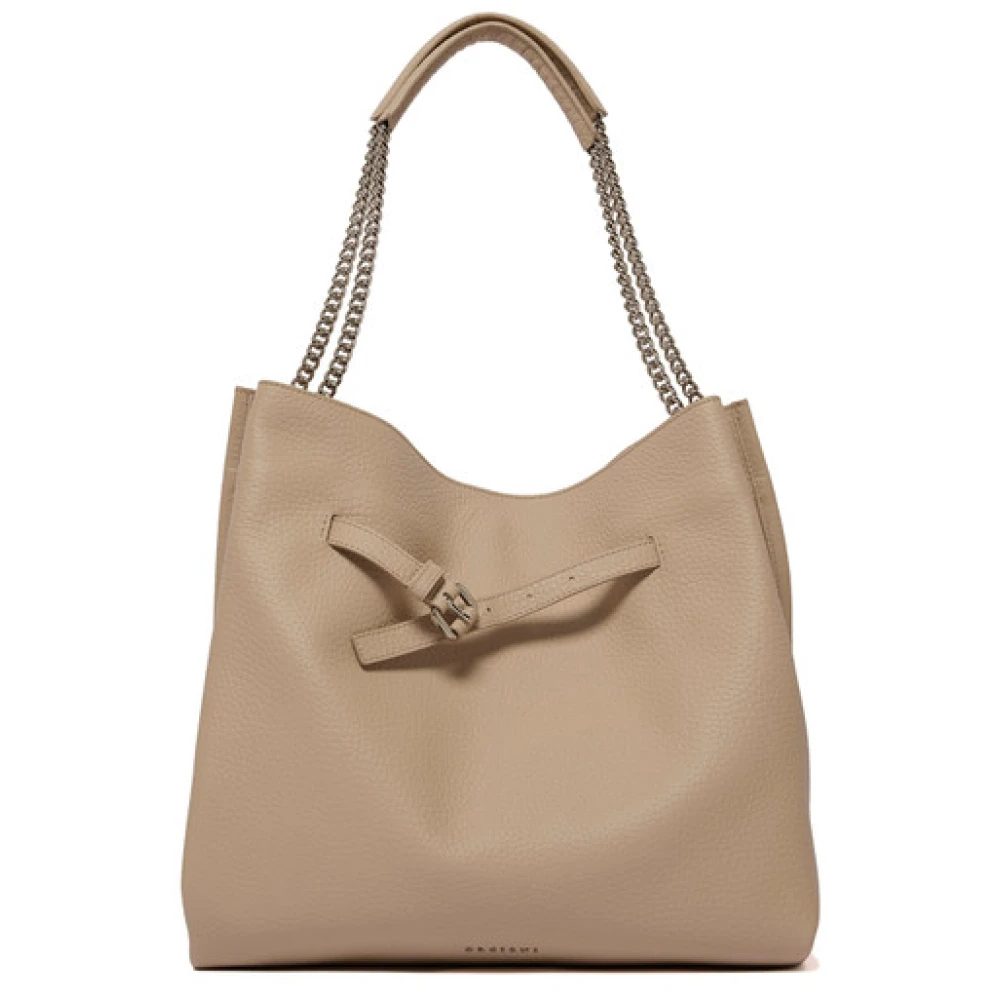 Orciani Damen Beige - Venus Hobo Soft - Bags - One Size