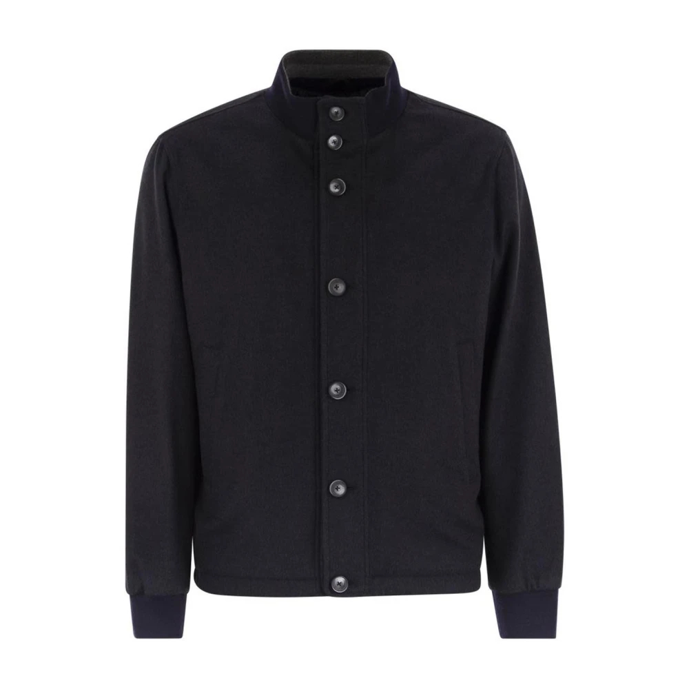 Herno Herren Blau - Button-Up Bomberjacke - Jackets - 2XL