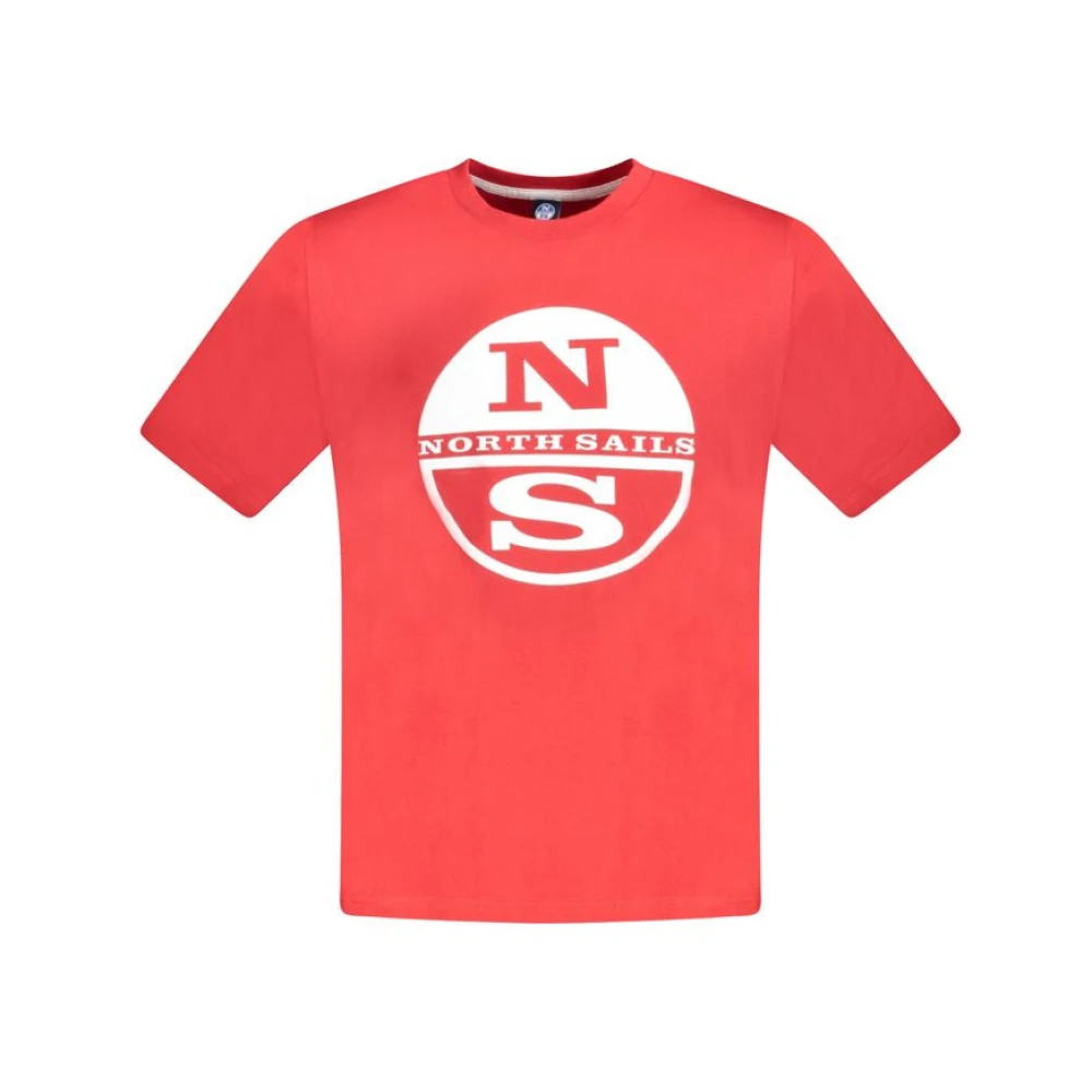 North Sails Herren Rot - Es Baumwoll-T-Shirt - Tops - S