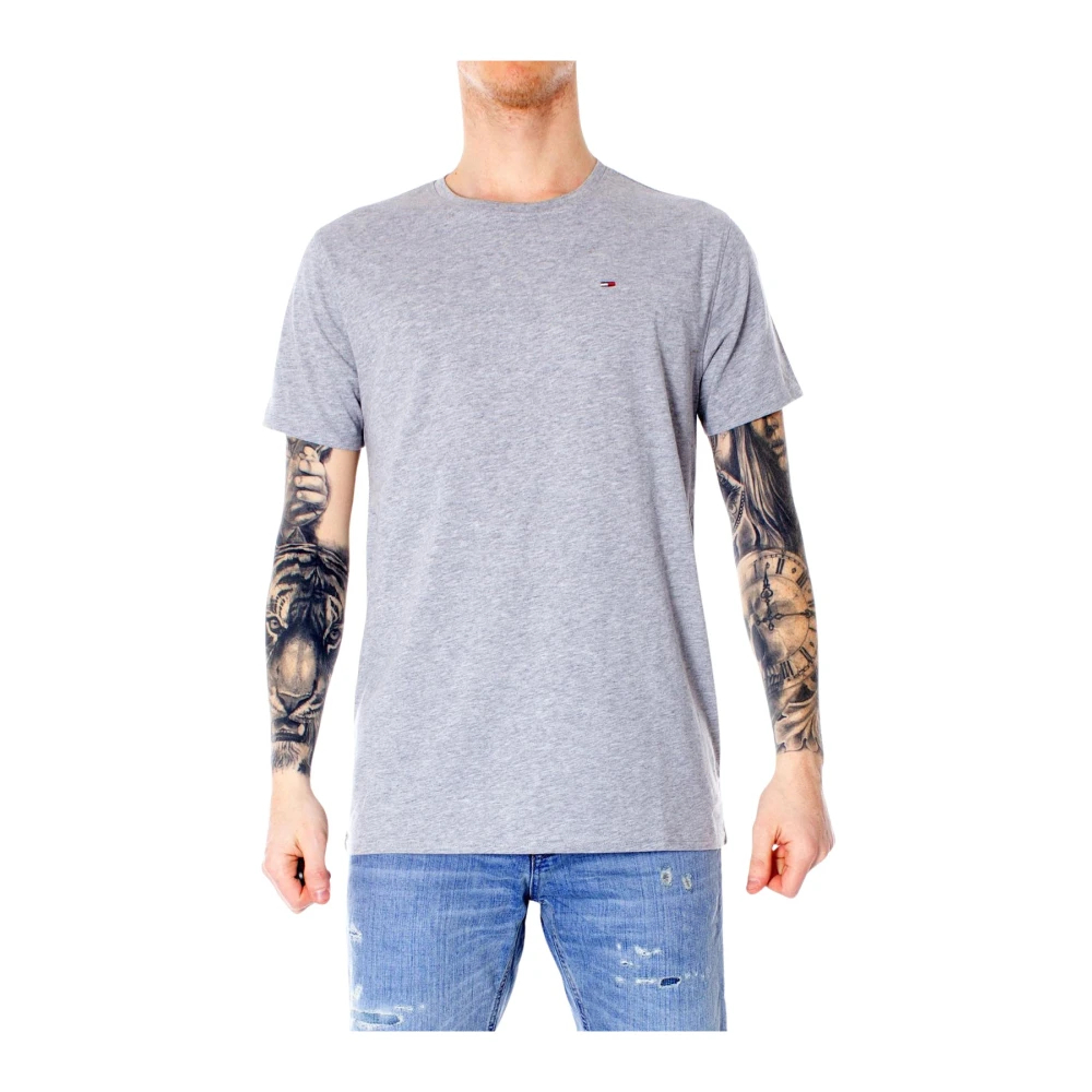 Tommy Jeans Herren Grau T-Shirt Dm0dm04411 Fit - Bild 5