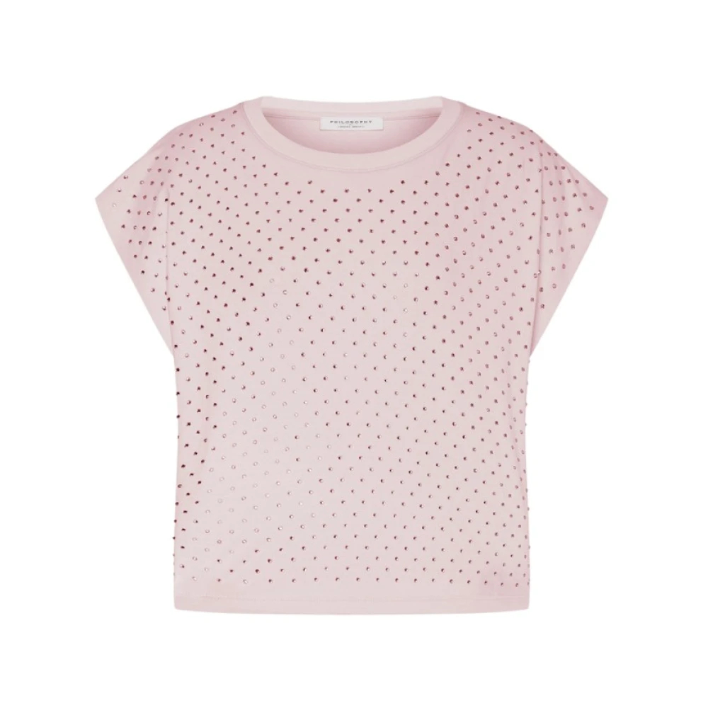 Philosophy Di Lorenzo Serafini Damen Rosa - Cropped T-Shirt - Tops - Xs