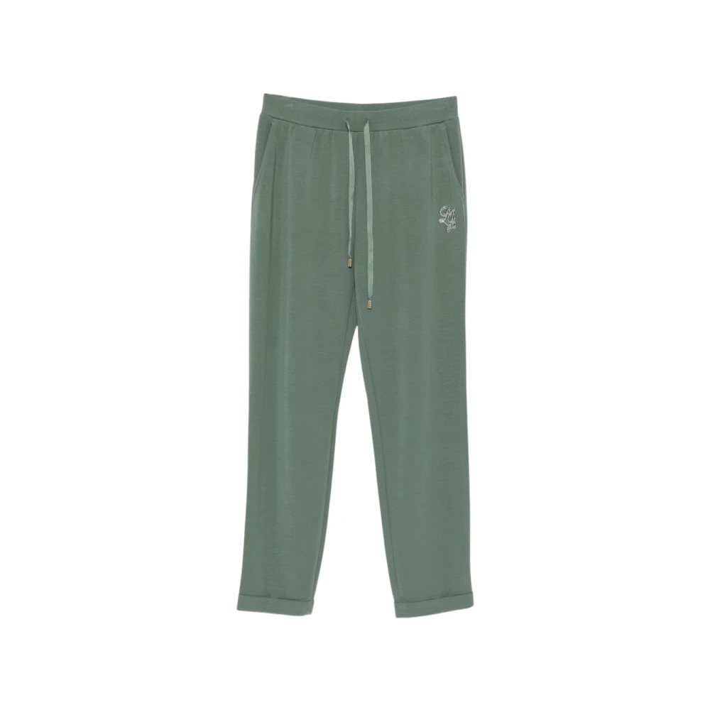 Liu Jo Damen Grün - Drawstring Logo Track Pants - Trousers - Xl