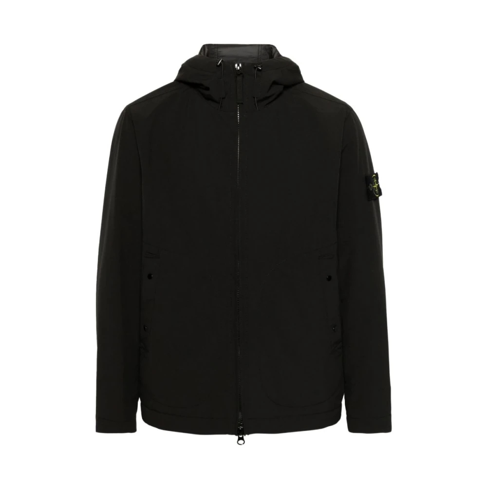 Stone Island - Soft Shell-R Hooded Jacket - Jackets - Herren - Schwarzk - 2XL - Bild 6