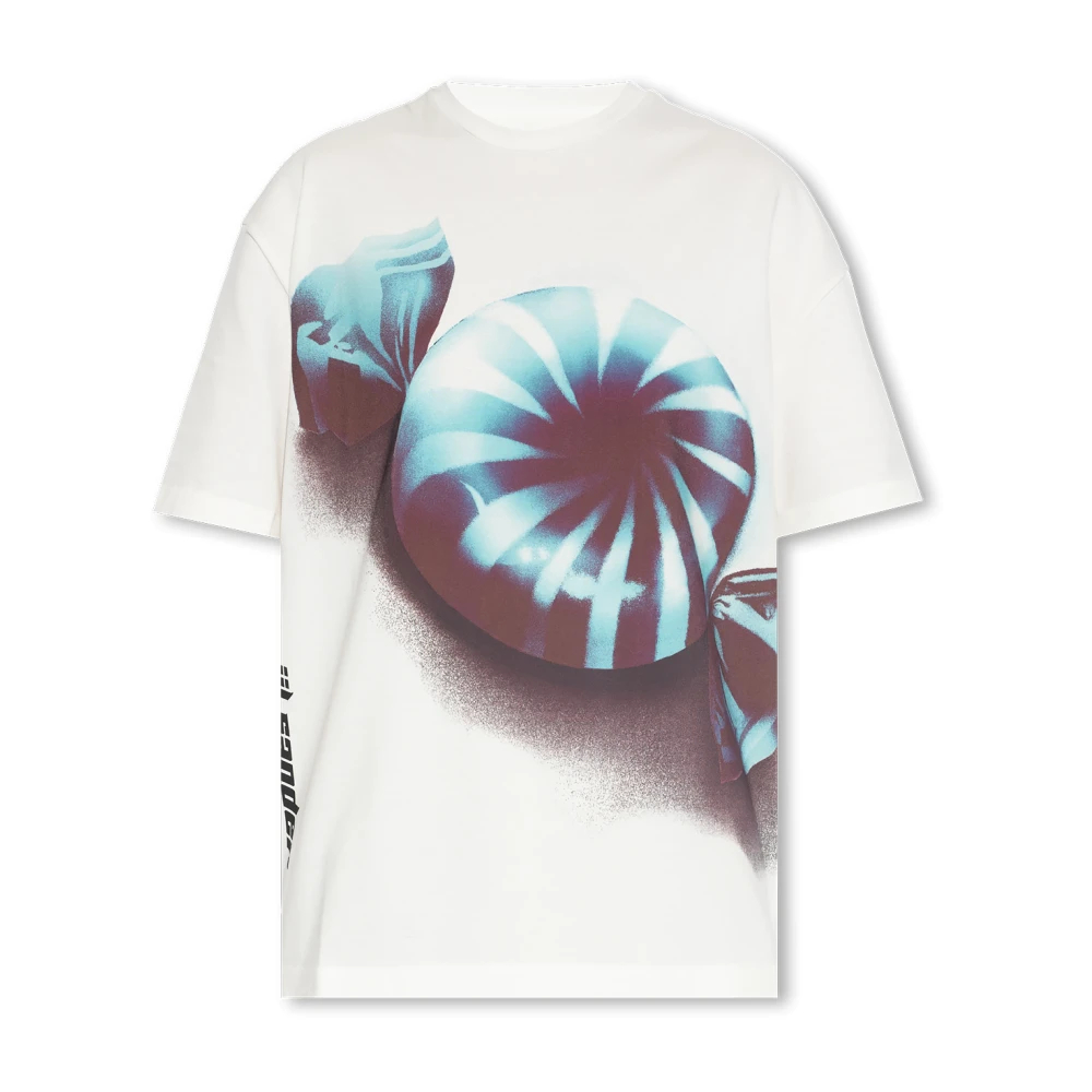 Jil Sander Damen Weiß - Bedrucktes T-Shirt - Tops - Xs