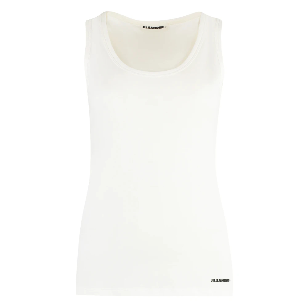 Jil Sander Damen Weiß - Cotton Tank Top - Tops - Xs