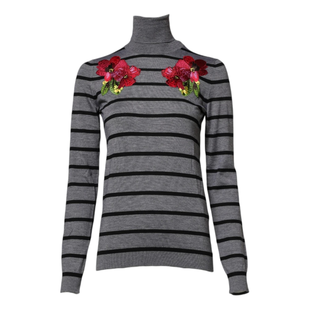 Dolce & Gabbana Damen Grau - Pullover Sweater - Knitwear - 3XS