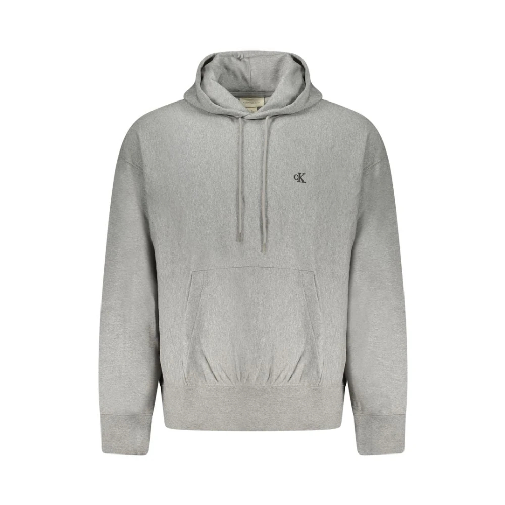 Joom Calvin Klein Herren Grau Sweatshirt Hooded Cotton Blend Grey Cm - Bild 5
