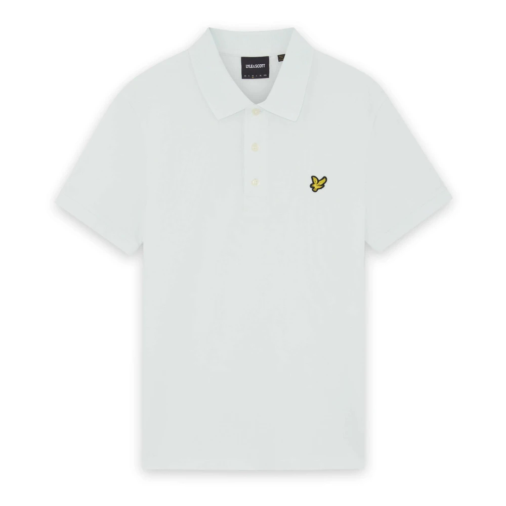 Lyle & Scott Bleu Polo-Shirt Plain - Bild 3