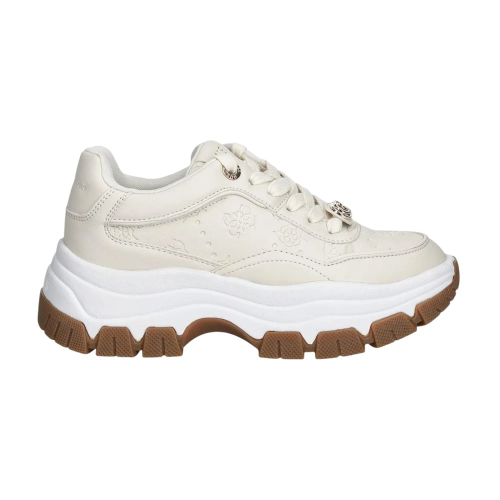 Guess - Slip-On Sportliche Schnür-Sneakers - Shoes - Damen - Weiß - 38 Eu - Bild 3