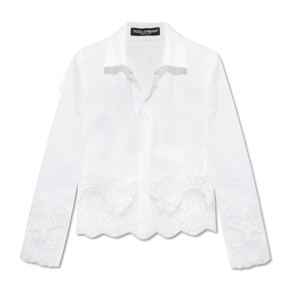 Dolce & Gabbana Damen Weiß - Crop-Top - Blouses & Shirts - 2XL