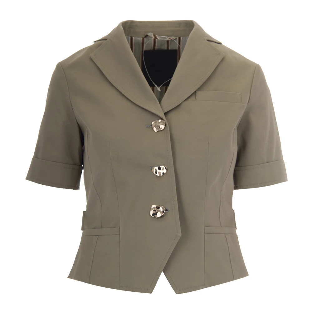 Liu Jo Damen Grün - Button Jacket - Jackets - S
