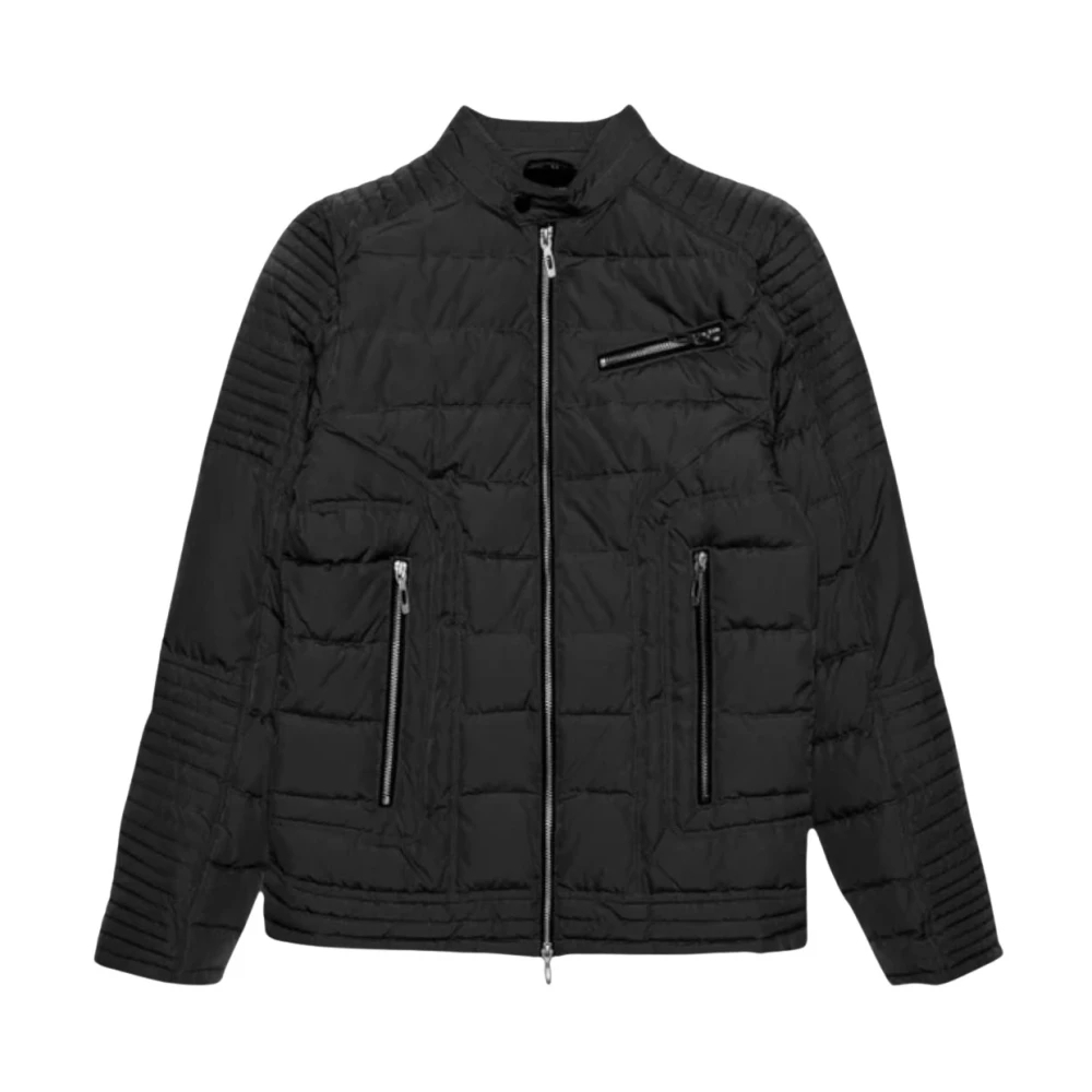 Antony Morato Herren Schwarz - Gesteppte Bikerjacke - Jackets - K - L