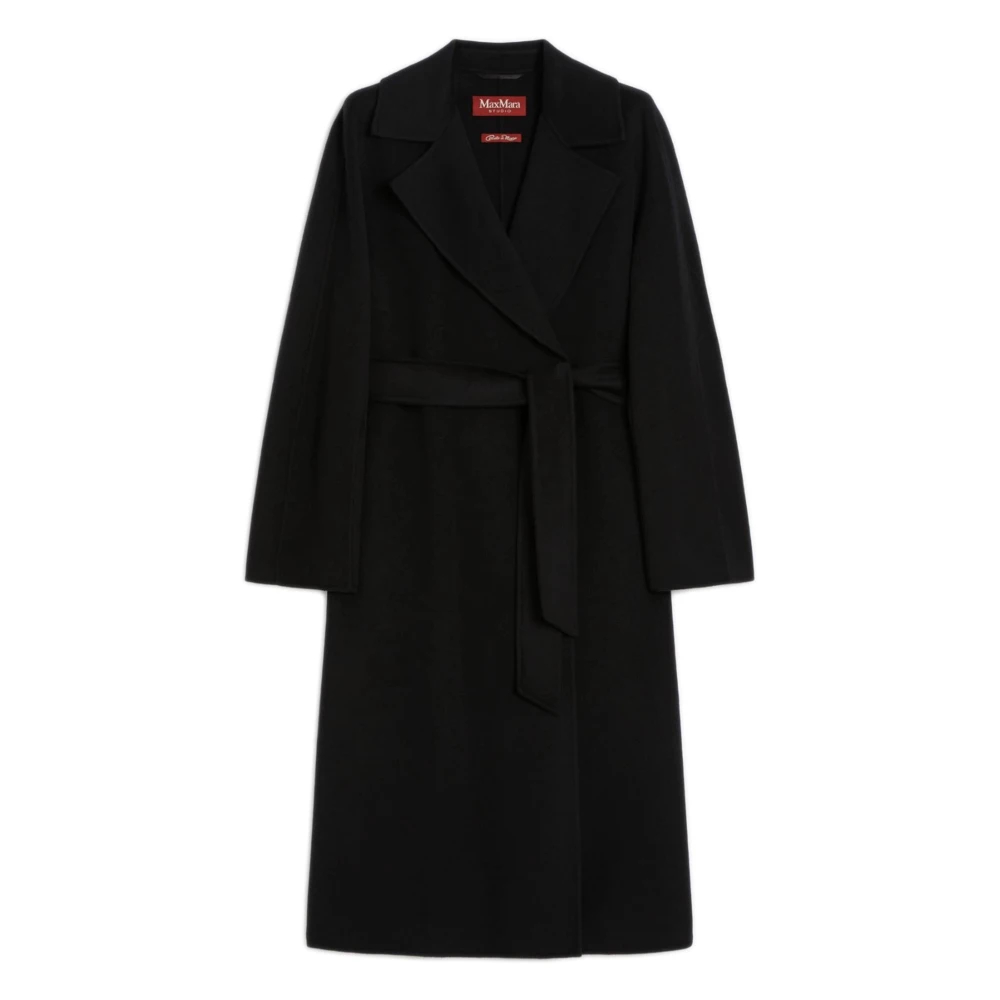 Max Mara - Belted Coat - Coats - Damen - Schwarzk - Xs - Bild 7