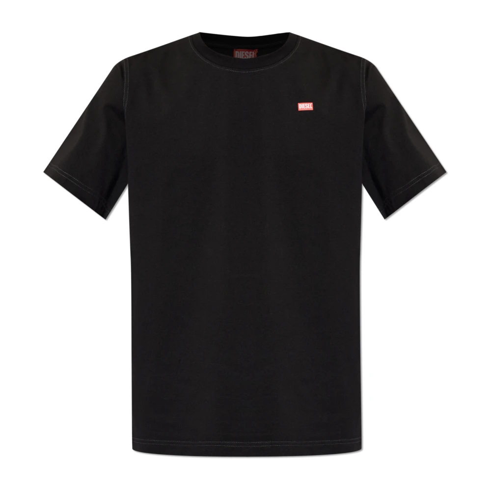 Diesel Herren Schwarz - T-Adjust-V10 T-Shirt - Tops - K - 2XL