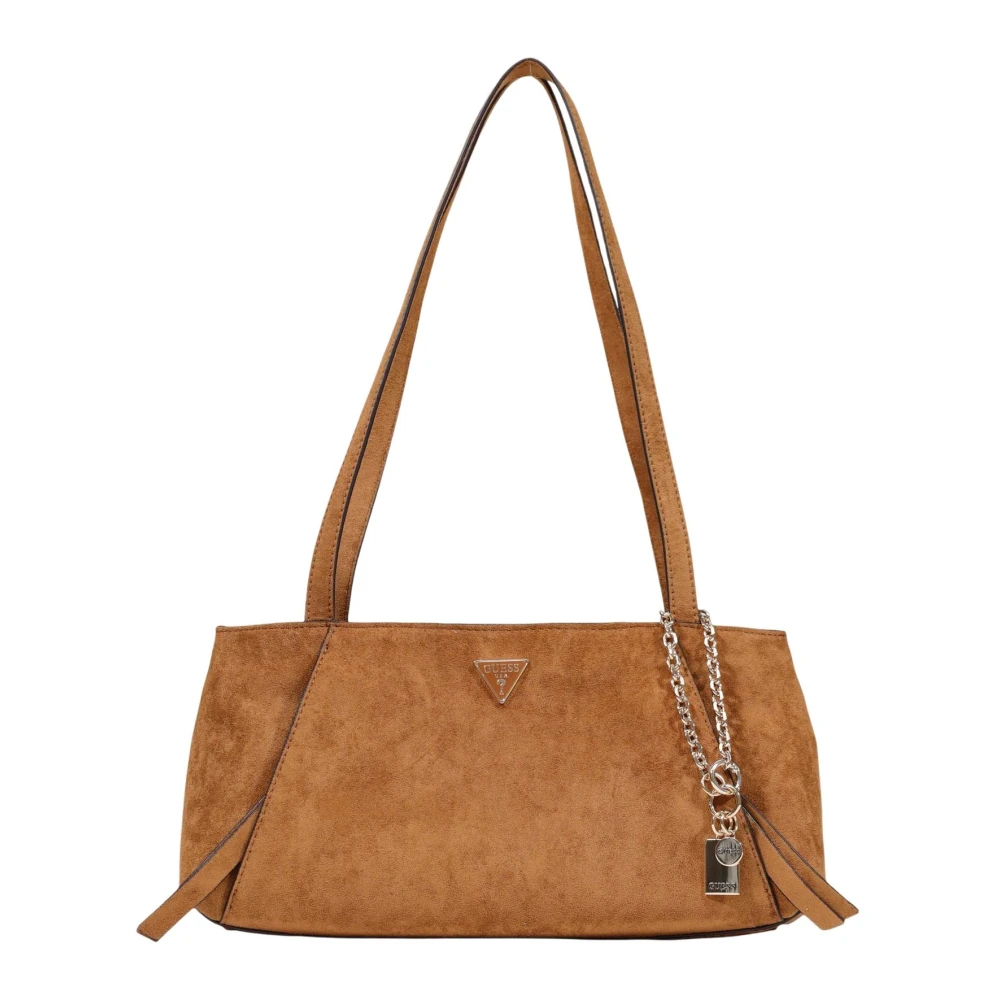 Guess, Damen, Handtasche, Devon Shoulder Satchel, Braun - Image 5