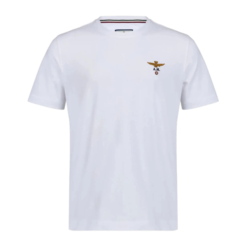 Aeronautica Militare Herren Weiß - 261Ts1580uj00372 T-Shirt - Tops - M