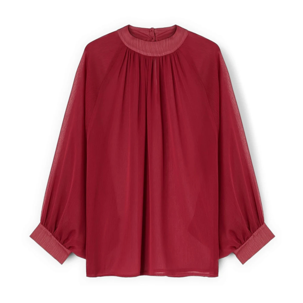 Motivi Damen Rot - Georgette Bluse - Blouses & Shirts - Xs