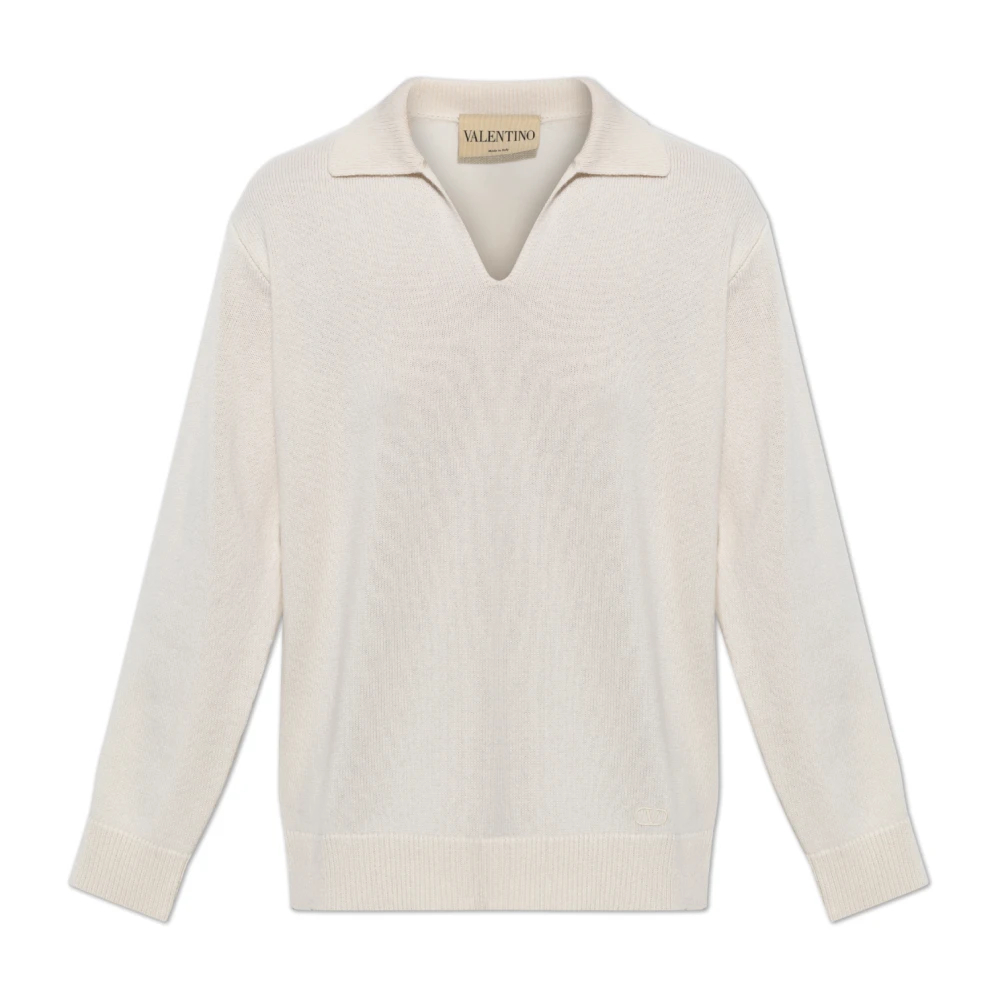 Valentino Garavani - Cashmere Pullover - Knitwear - Damen - Beige - S