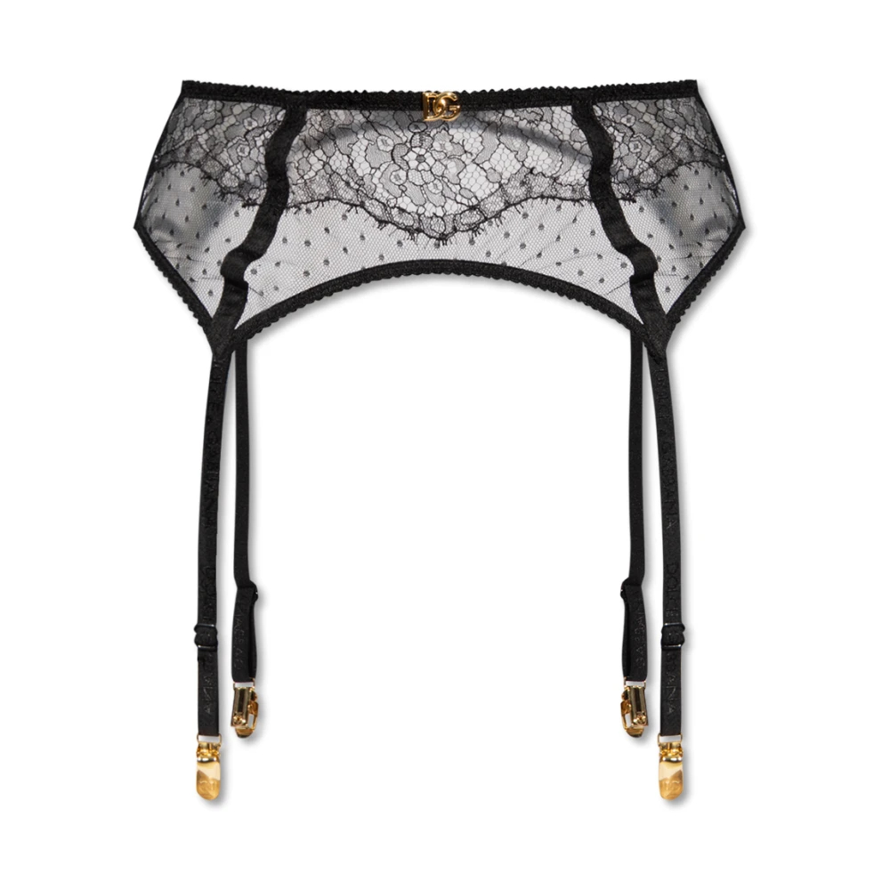 Dolce & Gabbana Damen Schwarz - Lace Strapsgürtel - Underwear - K - Xl