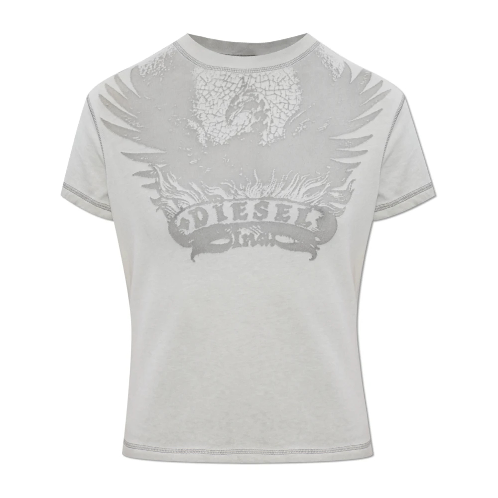 Diesel Damen Grau - T-Ila-Aa7 T-Shirt - Tops - Xs