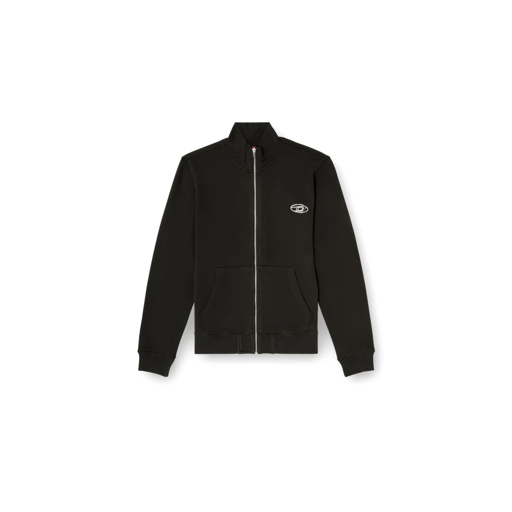 Diesel - Sweatshirt Mit Durchgehendem Reißverschluss - Sweatshirts & Hoodies -Herren -Schwarzk -M
