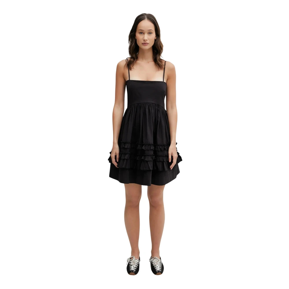 Ganni , Damen, Kleider, Schwarzk, S - Bild 5