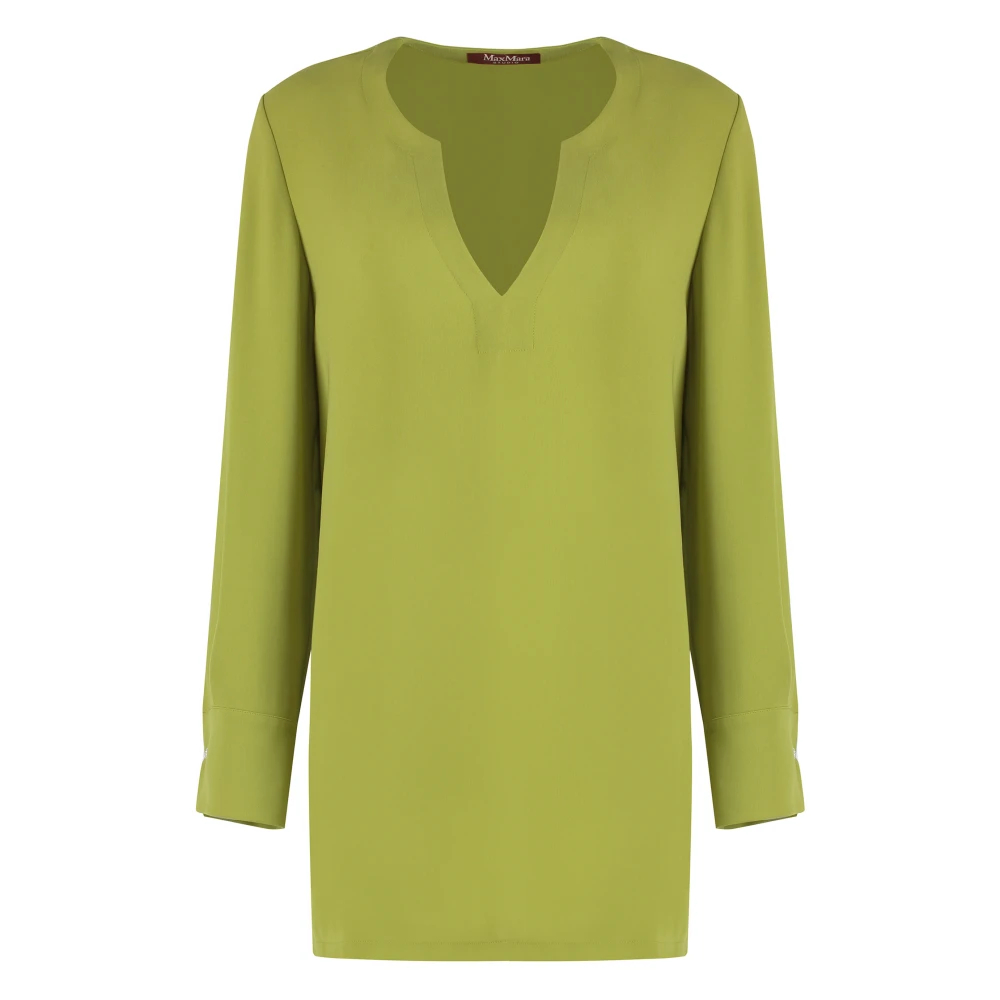 Max Mara Studio Damen Grün - Oboli Crêpe Blouse - Dresses - Xs