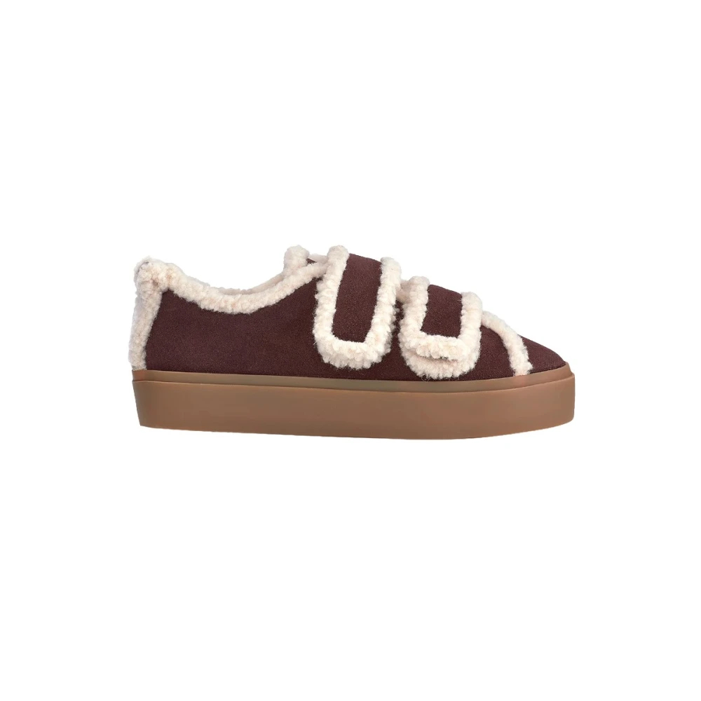 Inuikii Damen Dunkelrot Sneakers Shearling Low Velcro 1001.001.0231.518 - Bild 2