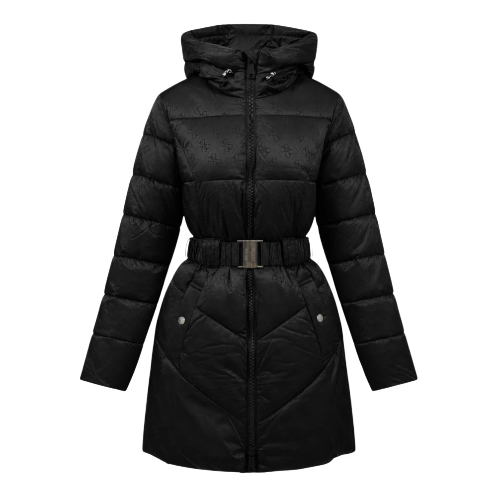 Guess Damen Noir -Daunenjacke New Imma Logo Midi - Bild 2