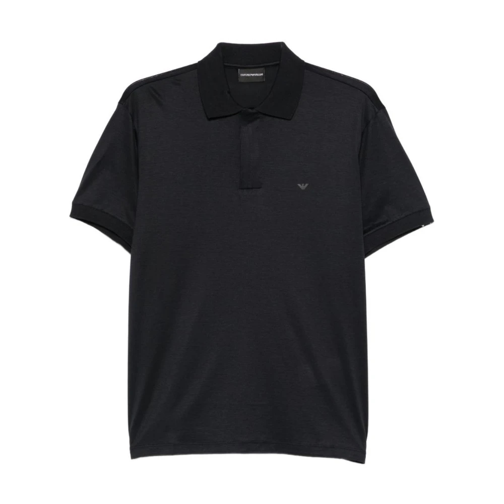Emporio Armani Herren Blau - Piqué-Polohemd Mit Logo - Tops - 2XL