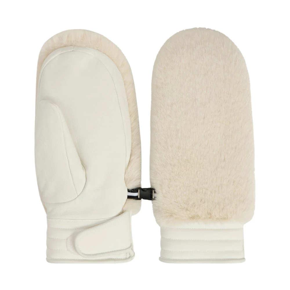 Fusalp Unisex Beige - Fake Fur Ski Gloves - Accessories - 6 1/2 In