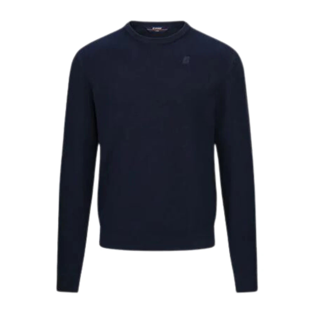 K-Way Herren Blau - Pullover Mit Logo - Knitwear - 2XL
