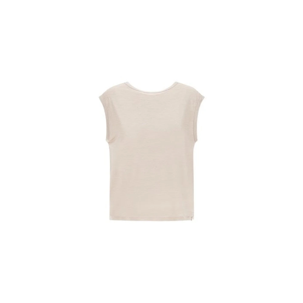 Herno Damen Weiß - Ärmelloses Top Mit V-Rückseite - Tops - L