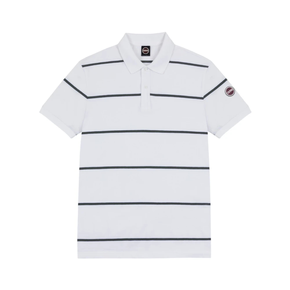 Colmar Herren Weiß Gestreiftes Poloshirt Aus Piqué, Farbe: Blanc, Größe: M - Bild 5