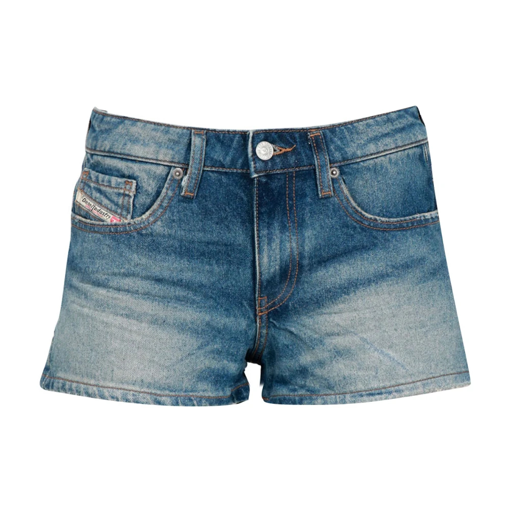 Diesel Damen Blau - Denim Shorts Mit Niedriger Taille - Shorts - W26